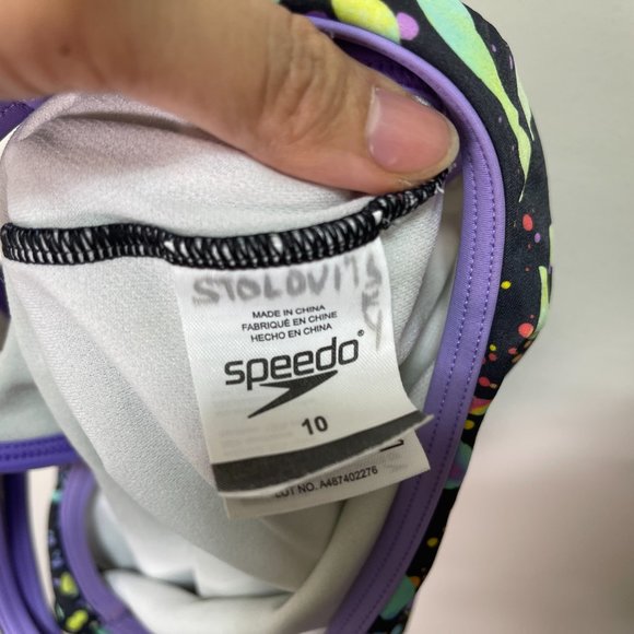 Speedo One Piece Swimsuit sz 10 - Picture 8 of 8